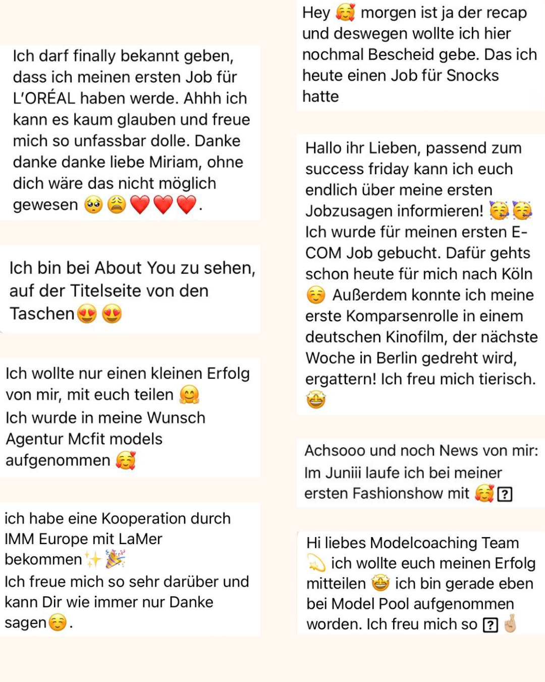 Modelcoaching by Miriam Rautert – Model werden unabhängig von Größe ...